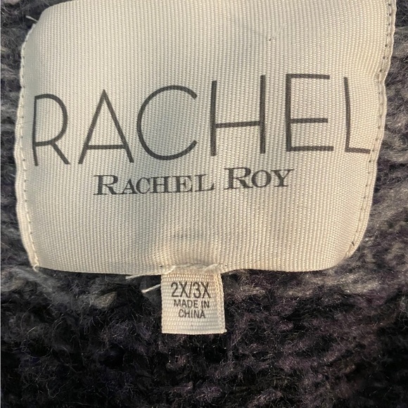 Rachel Roy mohair blend multicolor long open chunky cardigan kimono swea… - Picture 7 of 10